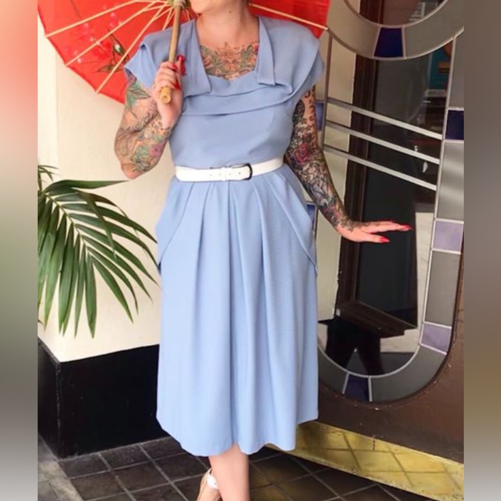 Vivien of Holloway Sz 18 Lana Dress NWOT Baby Blue